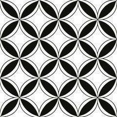 Fototapeta premium Seamless Geometric and Optical Illusion Patterns in Black and White
