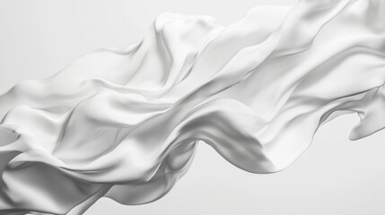 white silk background