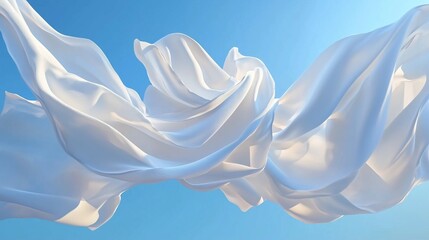 white silk background