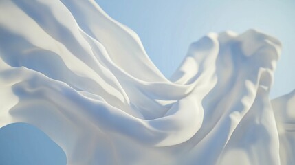 white silk background