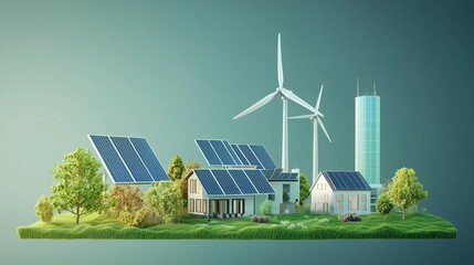 wind turbine and green energy