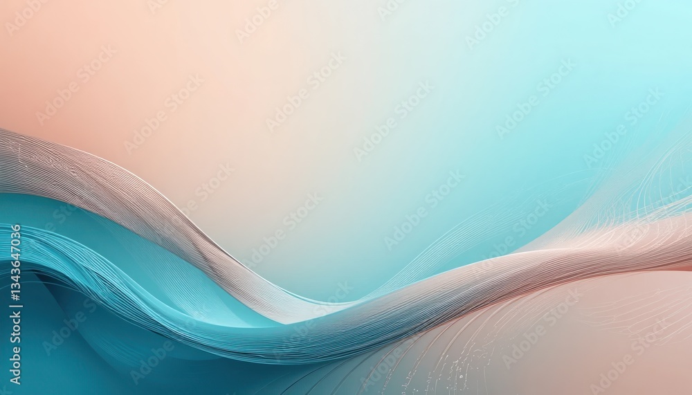 Poster fluid motion waves abstract art digital design calm environment close-up viewpoint visual harmony fo