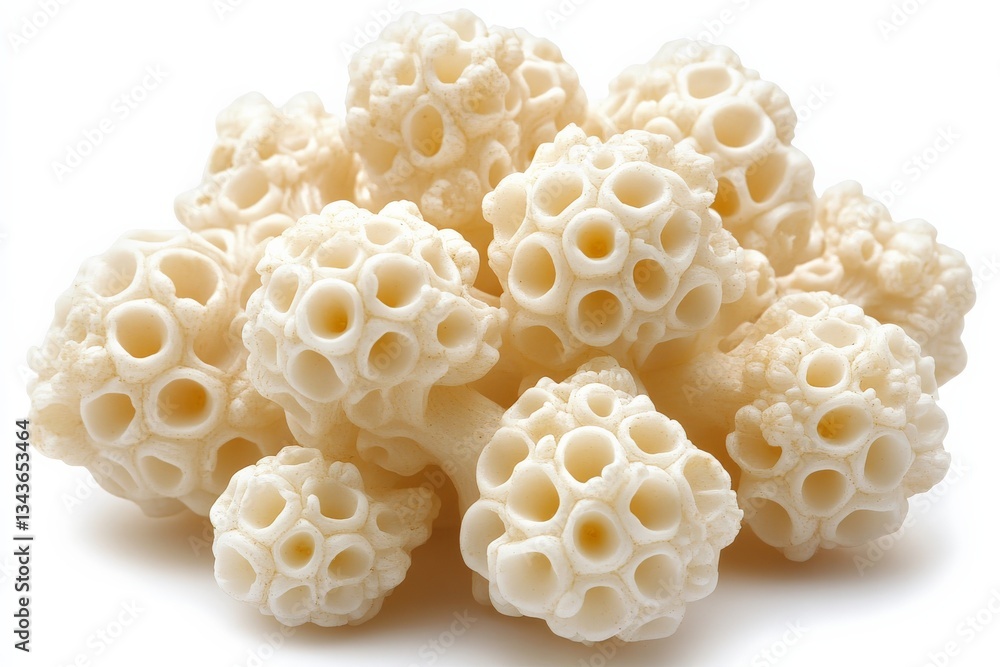 Poster Collections of intricate, coral-like structures displayed on a plain background, highlighting unique textures and forms
