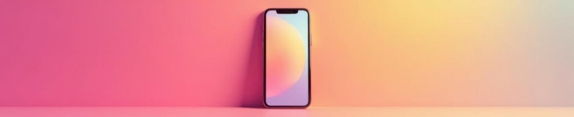 Minimalist smartphone mockup with social media post template, customization, design