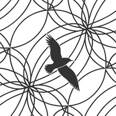 Obraz premium Seamless Geometric and Optical Illusion Patterns in Black and White