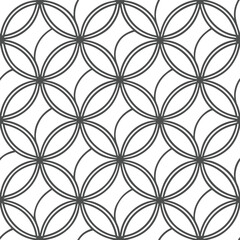 Seamless Geometric and Optical Illusion Patterns in Black and White