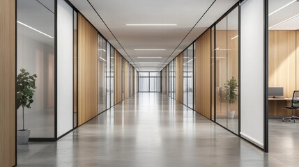 Fototapeta premium Modern Office Hallway