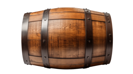 Aged Wooden Barrel Rustic Texture for Vintage Designs