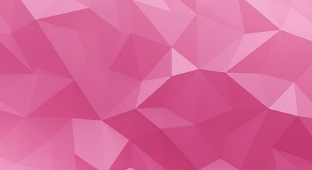 Fototapeta premium Geometric pink facets - modern, polygonal design - suitable for graphic design background