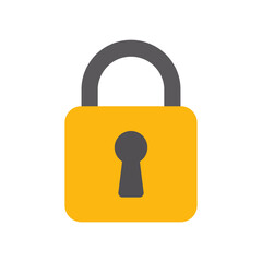 padlock icon on white background. locked and unlocked. password security symbol vector illustration