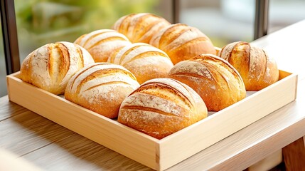 Artisan Breads Bakery Display Window.