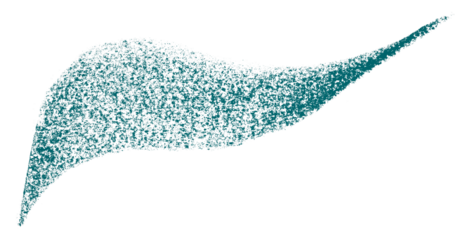 Separate green crayon brush strokes on transparent background.