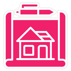 Vector Design Blueprint Icon Style