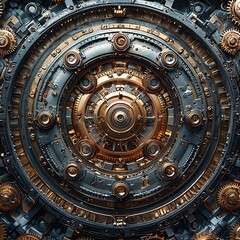 Fototapeta premium High tech machine core artwork high resolution picture