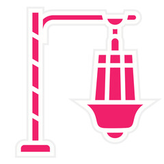 Vector Design Street Lights Icon Style