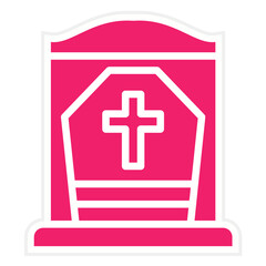 Fototapeta premium Vector Design Cemetery Icon Style