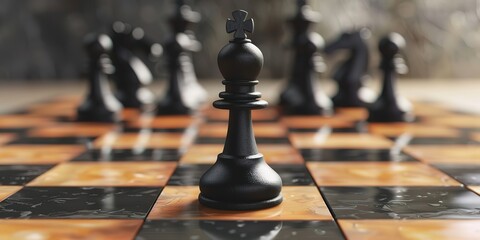 Business concept design with chess