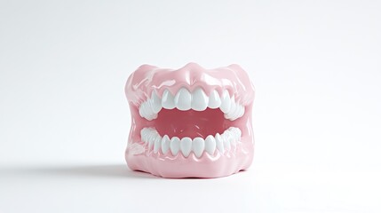 Obraz premium Pink dental model, teeth and gums