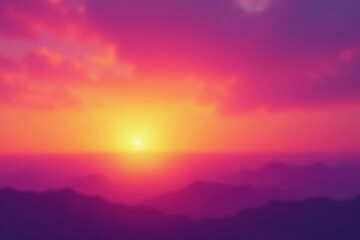Fototapeta premium Soft abstract sunset sky with orange hues bleeding into purple shades , abstract, sunset
