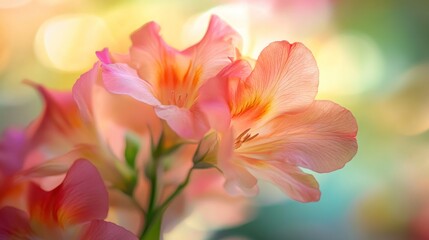 Delicate Pink Flower in Soft Light