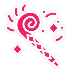 Vector Design Party Blower Icon Style