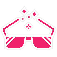 Vector Design Fun Glasses Icon Style
