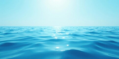 Soft gradient of light blue hues blending into serene oceanic depths,  soft,  abstract,  waters