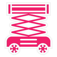 Vector Design Scissor Lift Icon Style