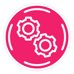 Vector Design Cogwheel Icon Style
