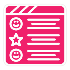 Vector Design Positive Review Icon Style