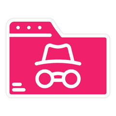 Vector Design Incognito Icon Style
