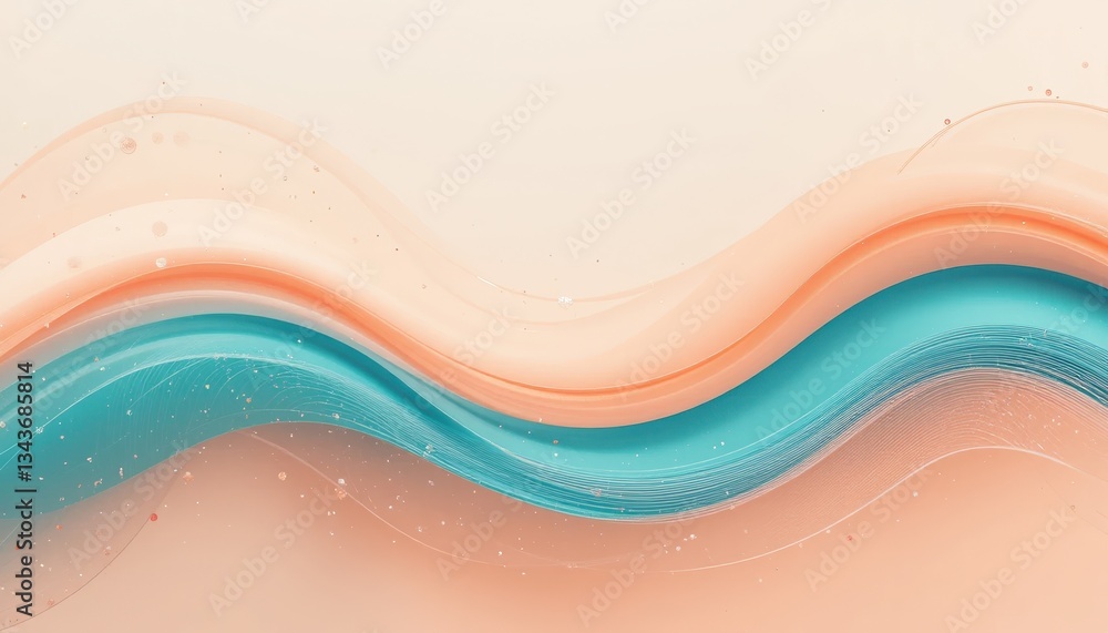 Poster fluid abstract art creation studio digital artwork minimalistic design close-up view modern aestheti
