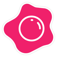 Vector Design Fried Egg Icon Style