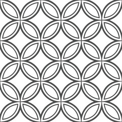 Seamless Geometric and Optical Illusion Patterns in Black and White