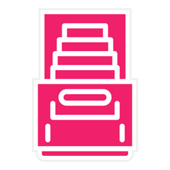 Vector Design File Drawer Icon Style