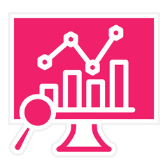 Vector Design Data Analysis Icon Style