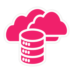 Vector Design Cloud Data Icon Style
