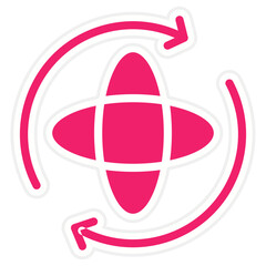 Vector Design Rotation Icon Style