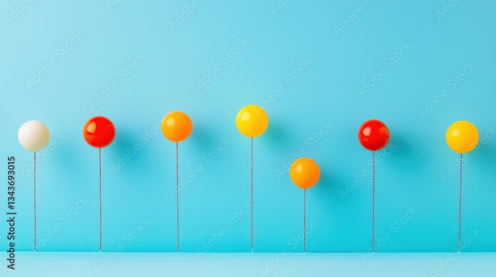 Poster a playful design featuring multiple location pins symbolizing global reach and interconnectivity