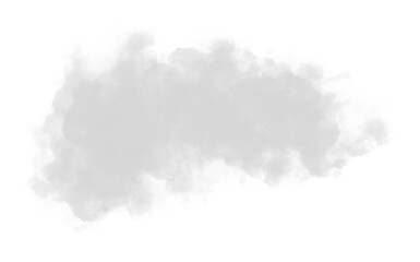 White clouds transparent background for illustration