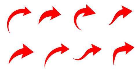 curved arrow set