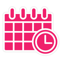 Vector Design Deadline Icon Style