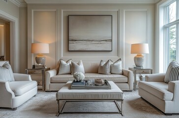 A beautifully designed workspace featuring a widermonito,screen