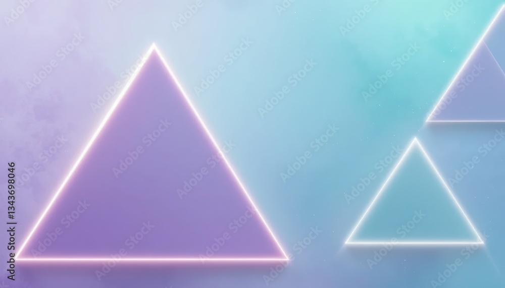Poster dynamic geometric shapes abstract triangles digital art modern design creative environment aesthetic