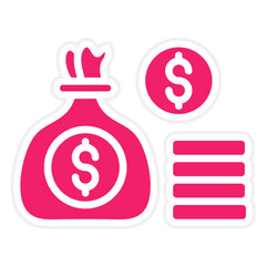 Wealth Vector Design Icon Style
