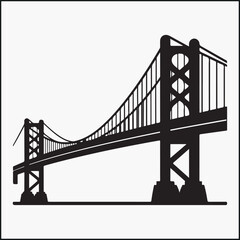 Obraz premium Bridge silhouette