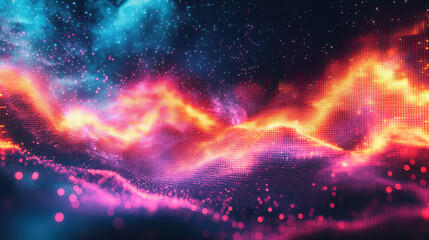 Fototapeta premium Abstract Colorful Nebula Background