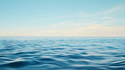 Obraz premium A realistic and serene seascape, featuring calm waters, clear skies, and an overwhelming sense of tranquility