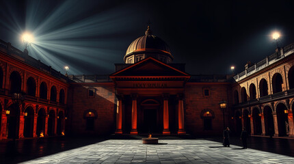 holy sepulcher church in Jerusalem, Vector Illustration, Generative Ai