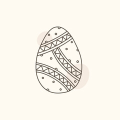 Easter egg icon. Illustration of Spring or Easter. Perfect for banner, postcard, poster, party and other decorations.